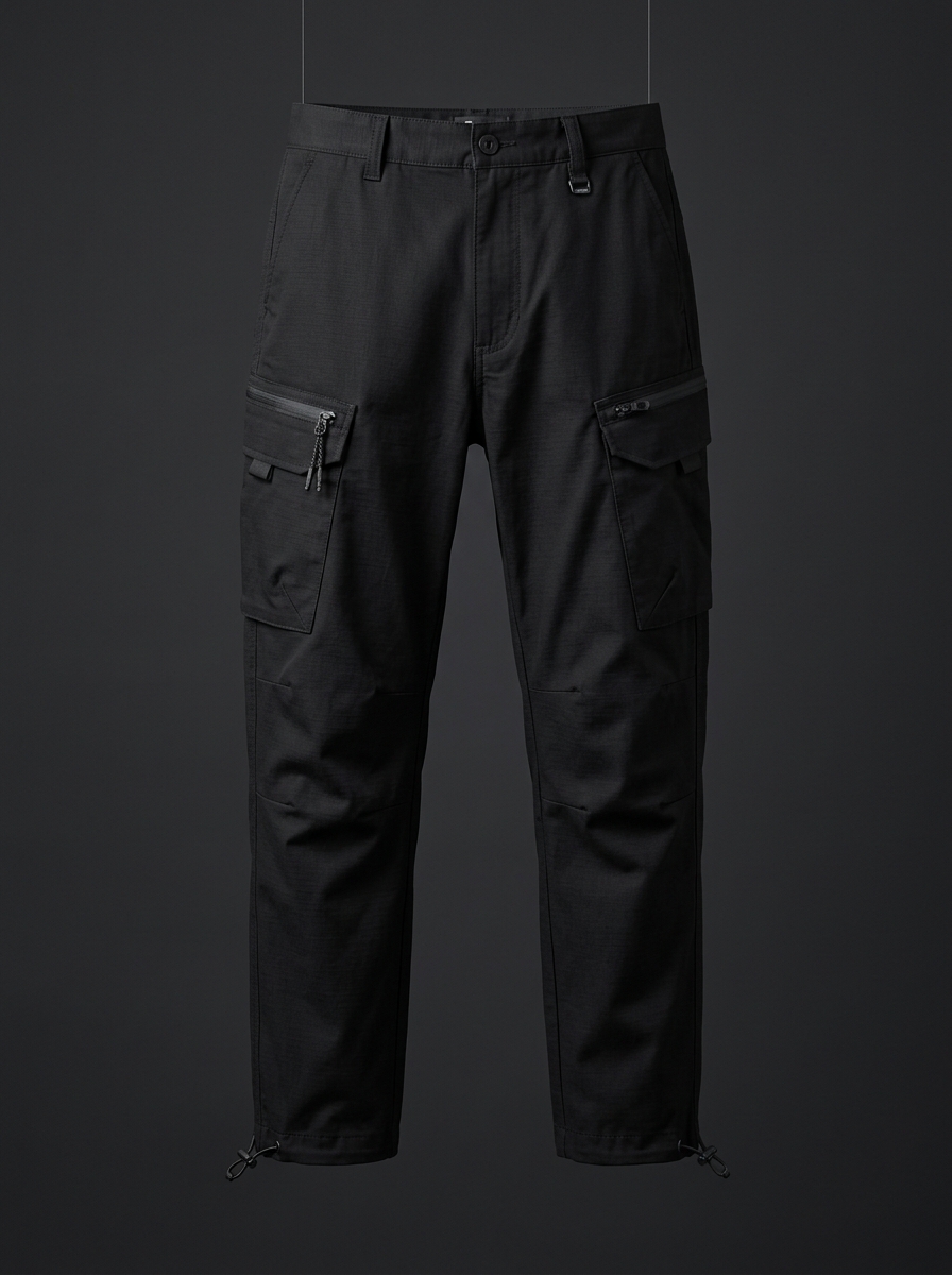 Pantalón Cargo Táctico Ripstop Black